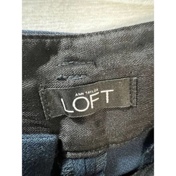Ann Taylor Loft Womens Navy Ankle Pants Slim Fit Size 4 - Picture 4 of 5